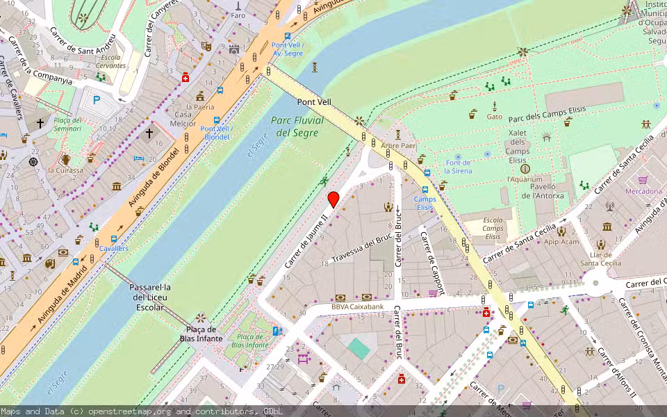 Mapa de Subasta Inmueble (Trastero) en Lleida