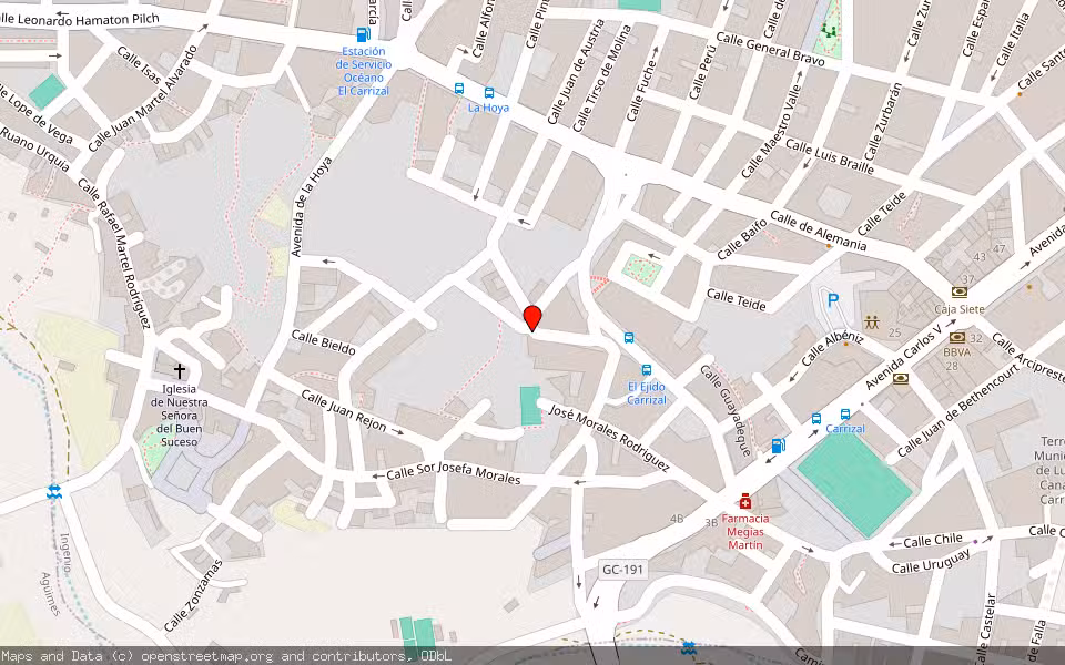 Mapa de Subasta Inmueble (Vivienda) en Ingenio (carrizal), Las Palmas