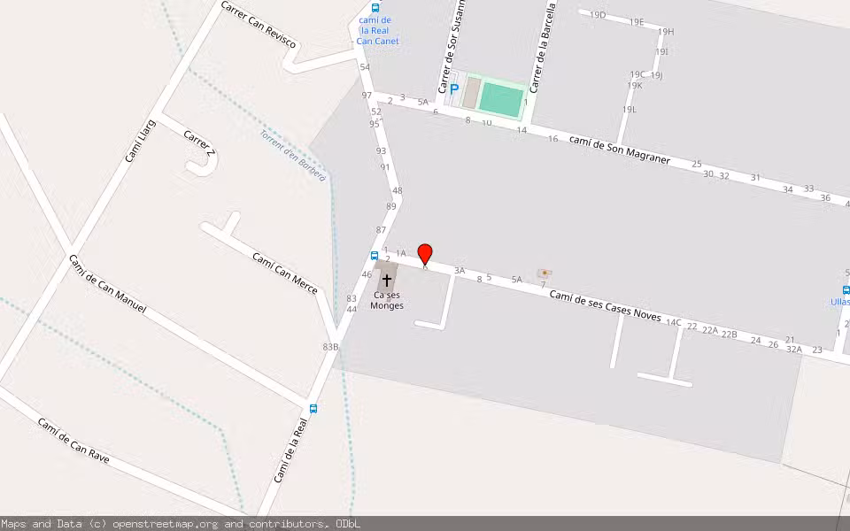 Mapa de Subasta Inmueble (Nave industrial) en Marratxi, Illes Balears