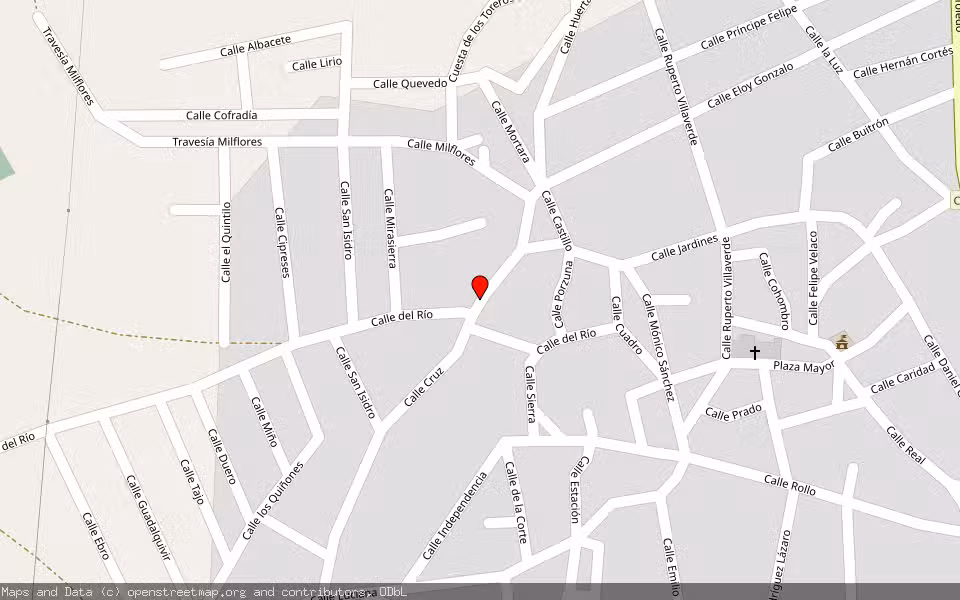 Mapa de Subasta Inmueble (Solar) en Piedrabuena, Ciudad Real