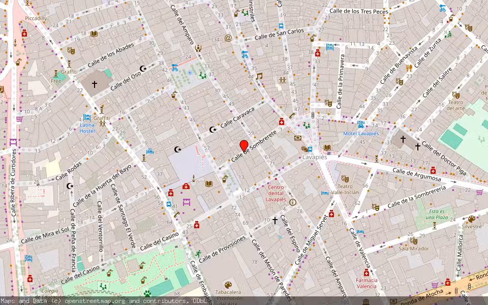 Mapa de Subasta Inmueble (Vivienda) en Madrid