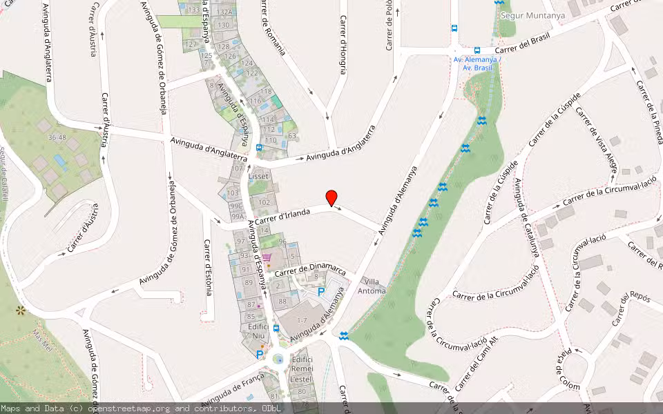 Mapa de Subasta Inmueble (Vivienda) en Segur De Calafell, Tarragona
