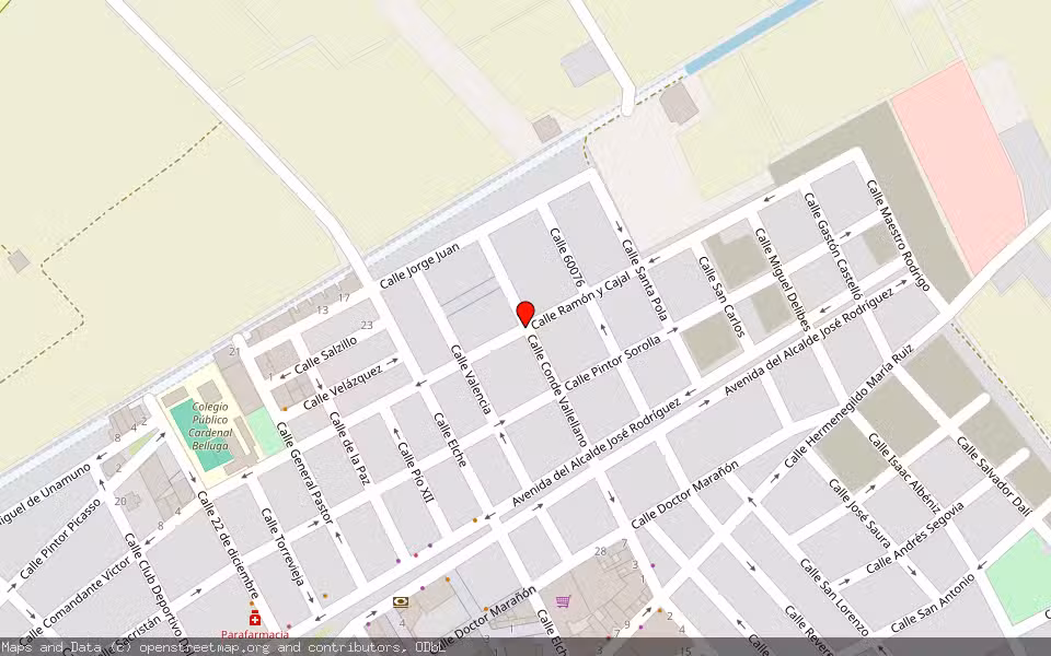 Mapa de Subasta Inmueble (Trastero) en Dolores, Alicante/Alacant