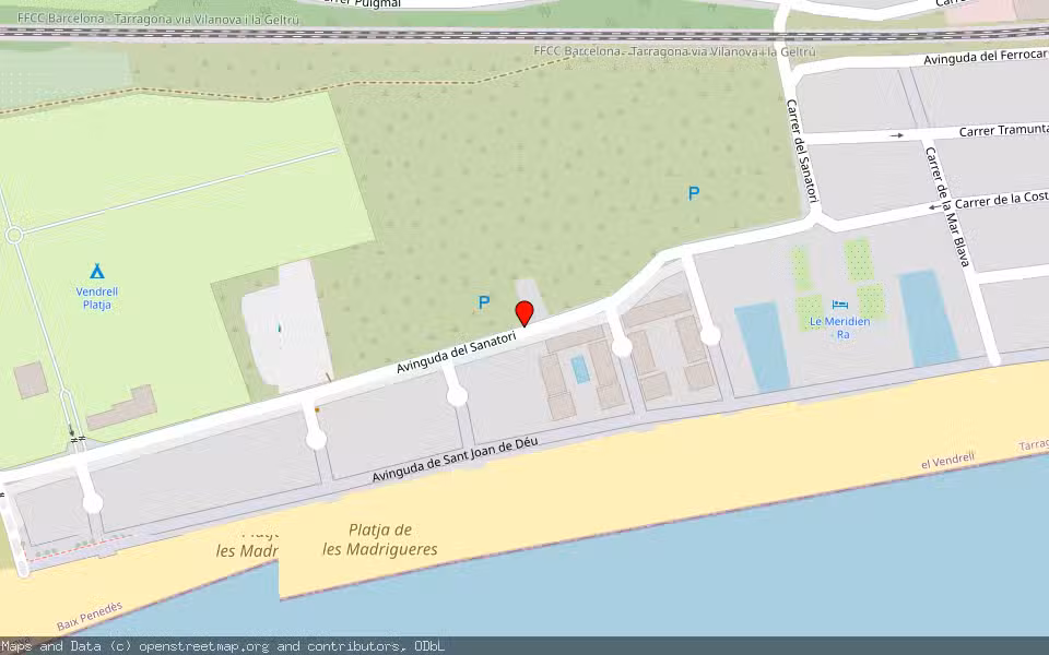 Mapa de Subasta Inmueble (Vivienda) en El Vendrell, Tarragona