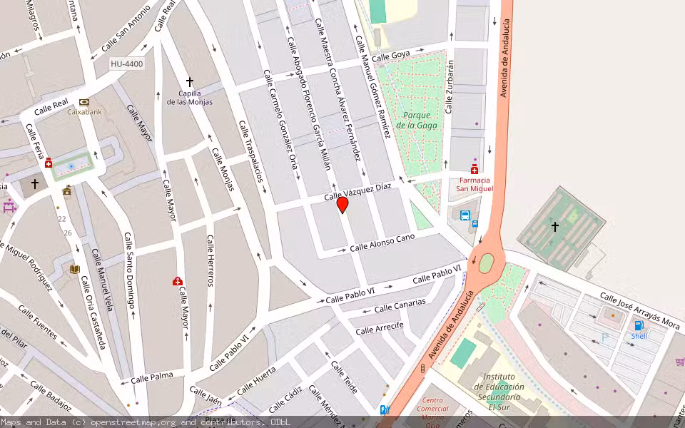 Mapa de Subasta Inmueble (Vivienda) en Lepe, Huelva