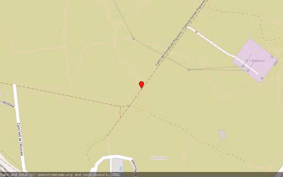 Mapa de Subasta Inmueble (Finca rústica) en Alicante, Alicante/Alacant