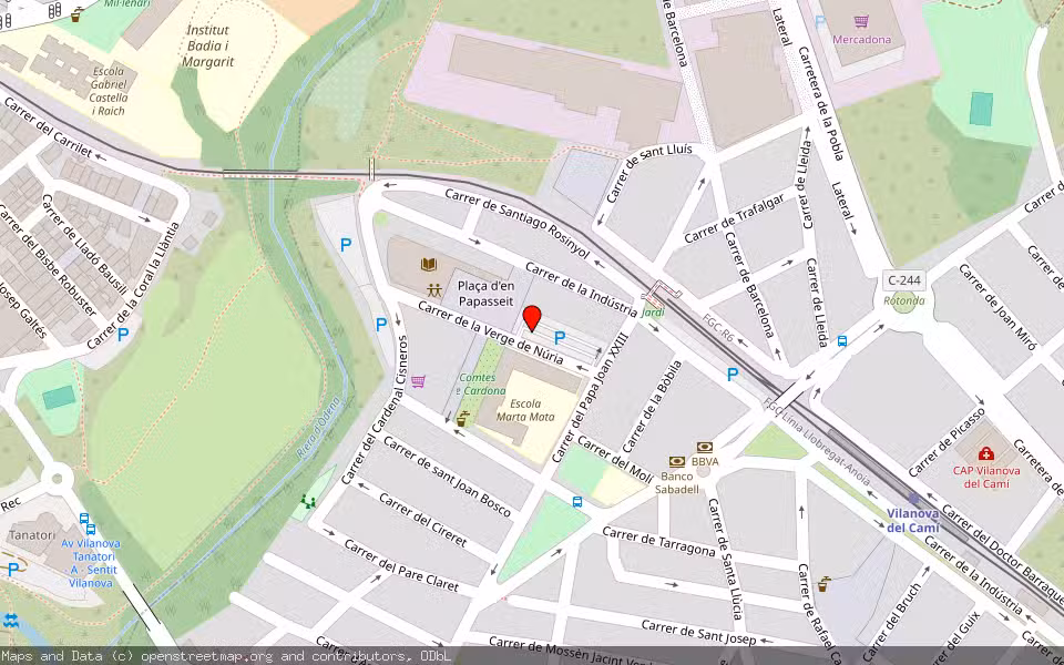 Mapa de Subasta Inmueble (Vivienda) en Vilanova Del Camí, Barcelona