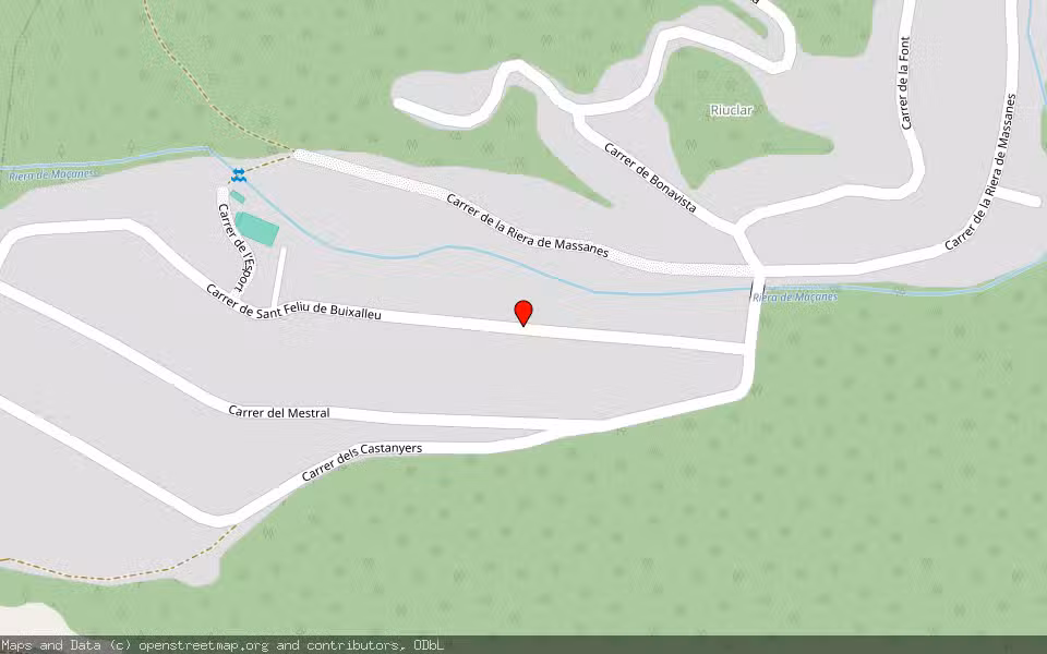 Mapa de Subasta Inmueble (Vivienda) en Massanes, Girona