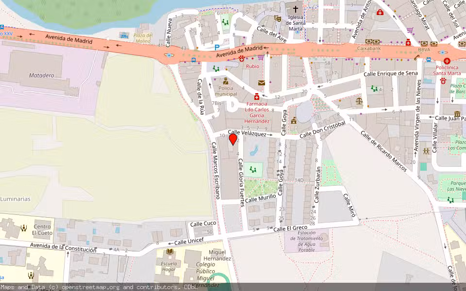 Mapa de Subasta Inmueble (Vivienda) en Santa Marta De Tormes, Salamanca