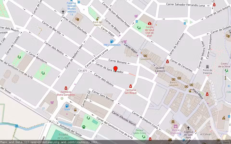 Mapa de Subasta Inmueble (Vivienda) en Paterna, Valencia/València