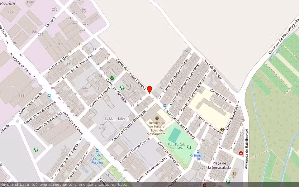 Mapa de Subasta Inmueble (Garaje) en Massamagrell, Valencia/València