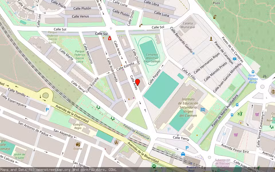 Mapa de Subasta Inmueble (Garaje) en Puerto Real, Cádiz