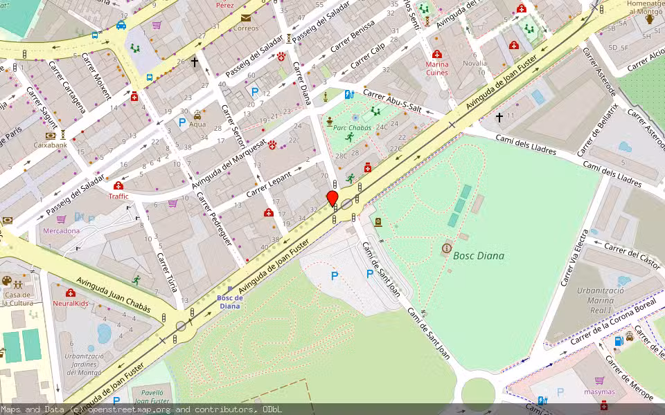 Mapa de Subasta Inmueble (Vivienda) en Denia, Alicante/Alacant