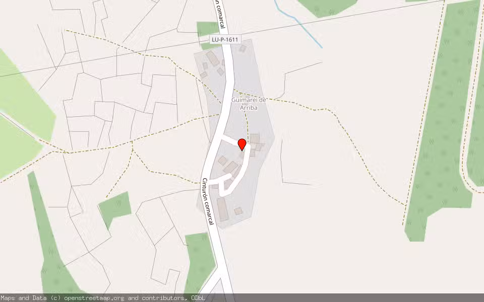 Mapa de Subasta Inmueble (Vivienda) en San Cibrao, Friol, Lugo