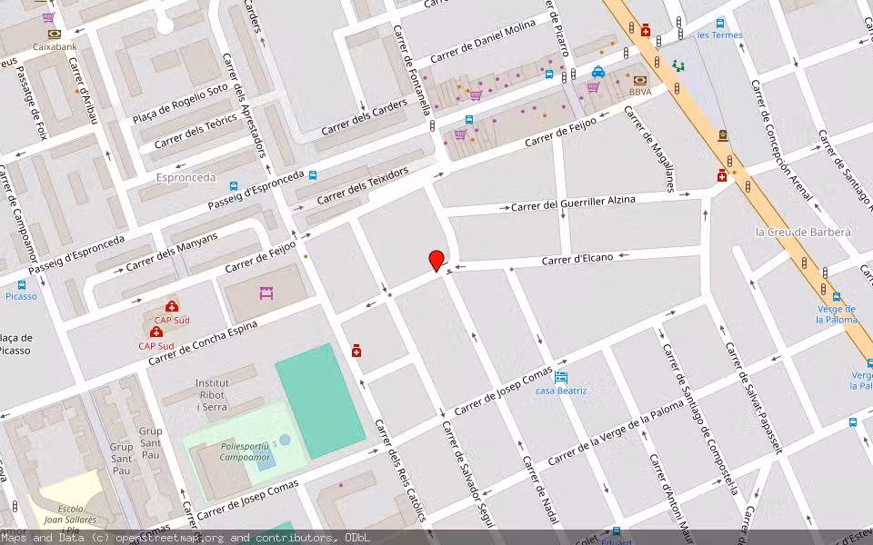 Mapa de Subasta Inmueble (Vivienda) en Sabadell, Barcelona