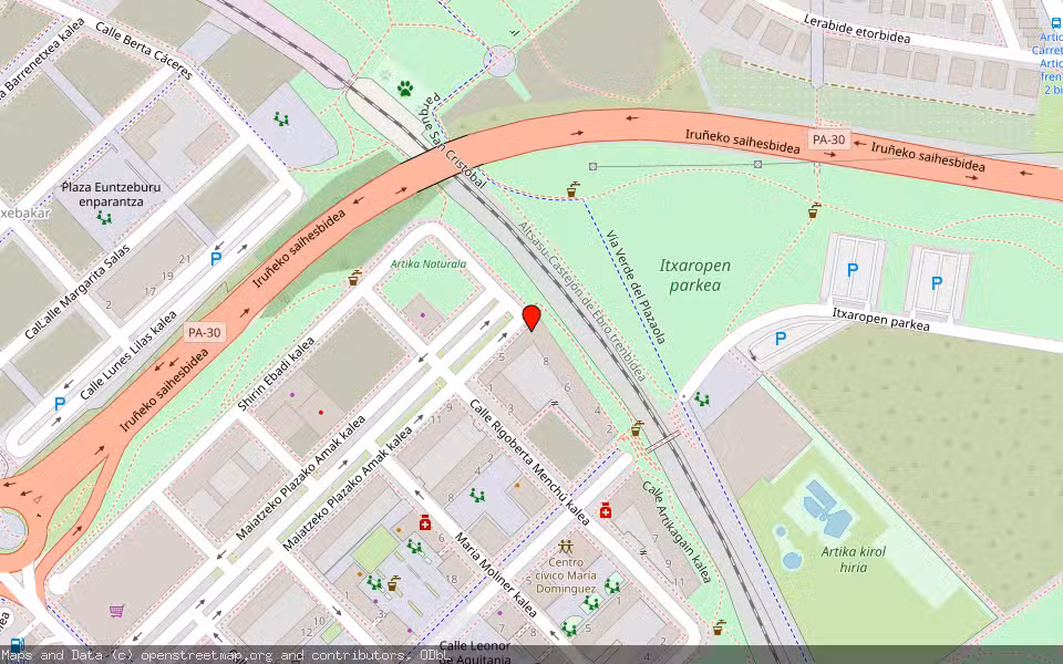 Mapa de Subasta Inmueble (Garaje) en Berrioplano, Navarra