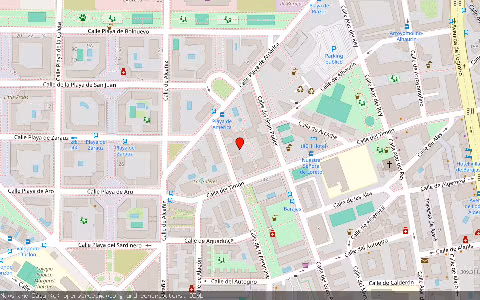 Mapa de Subasta Inmueble (Vivienda) en Madrid