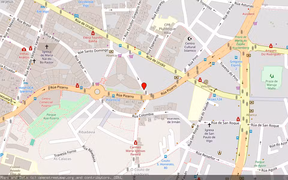 Mapa de Subasta Inmueble (Vivienda) en Vigo, Pontevedra