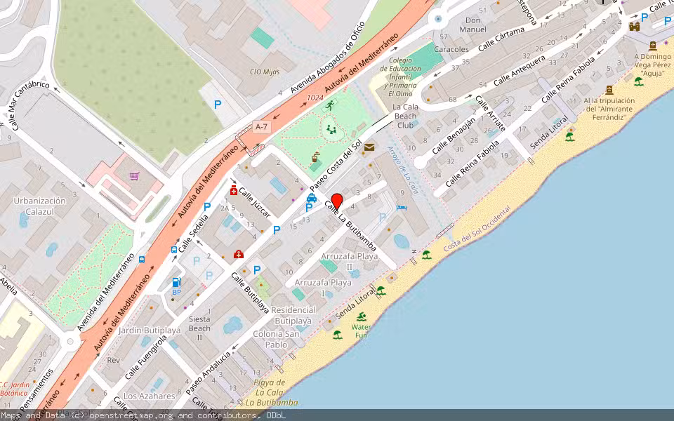 Mapa de Subasta Inmueble (Vivienda) en Mijas, Málaga
