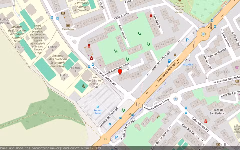 Mapa de Subasta Inmueble (Local comercial) en Móstoles, Madrid