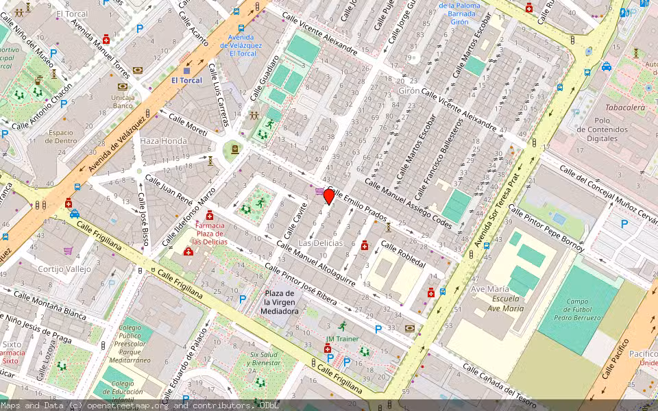 Mapa de Subasta Inmueble (Vivienda) en Málaga