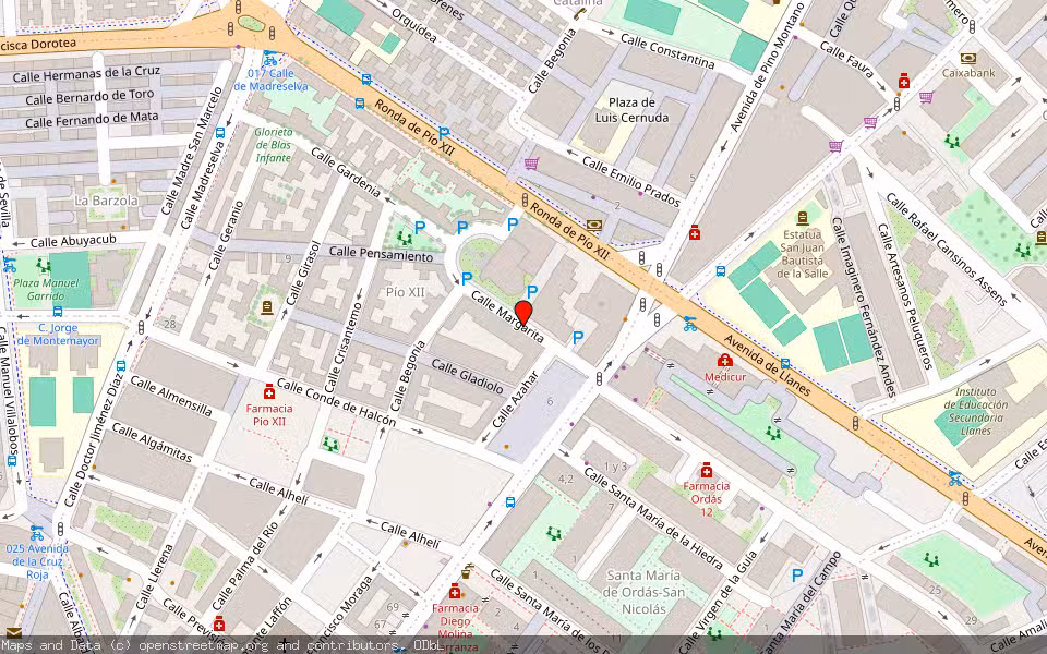 Mapa de Subasta Inmueble (Vivienda) en Sevilla