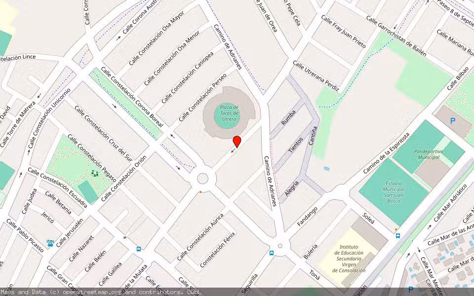 Mapa de Subasta Inmueble (Garaje) en Utrera, Sevilla