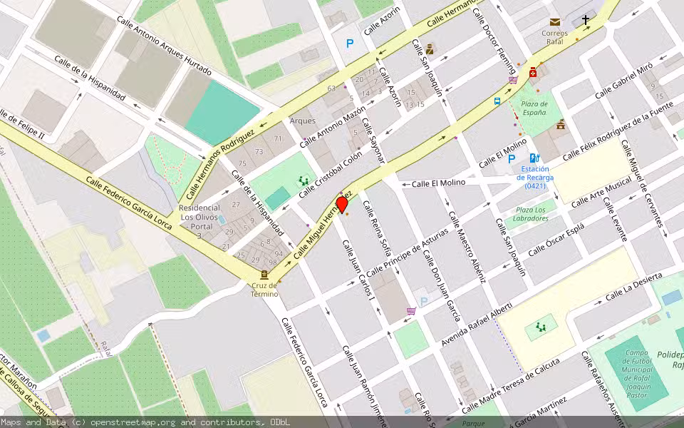 Mapa de Subasta Inmueble (Local comercial) en Rafal, Alicante/Alacant
