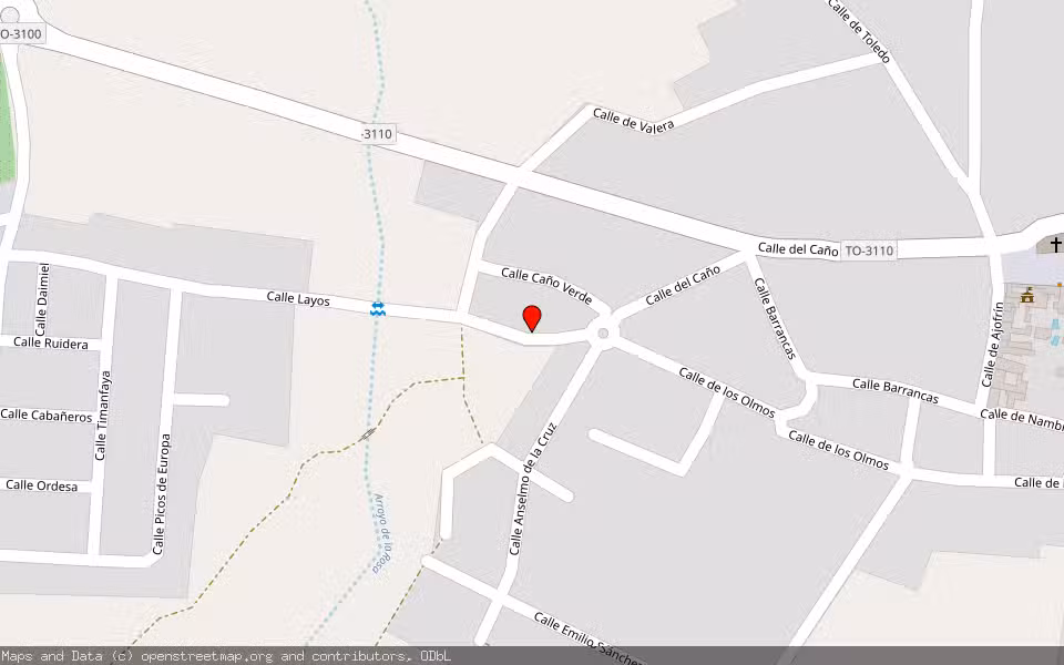 Mapa de Subasta Inmueble (Solar) en Burguillos, Toledo