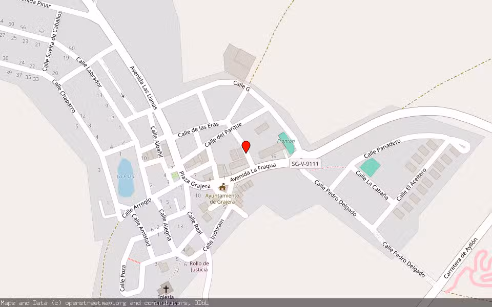 Mapa de Subasta Inmueble (Solar) en Grajera, Segovia
