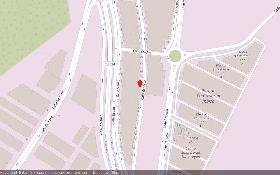 Mapa de Subasta Inmueble (Nave industrial) en Zaragoza