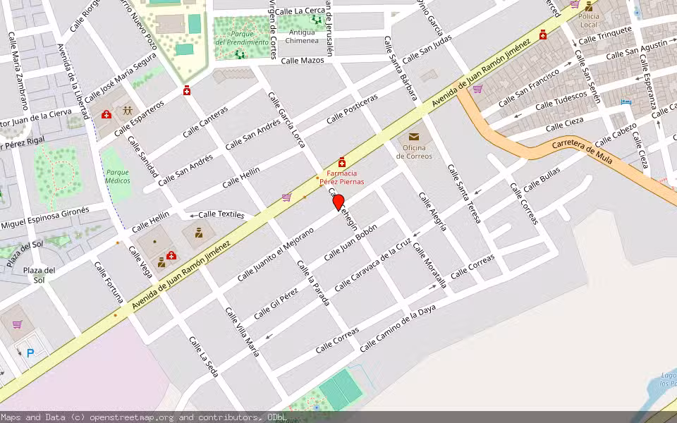 Mapa de Subasta Inmueble (Finca rústica) en Cehegín, Murcia