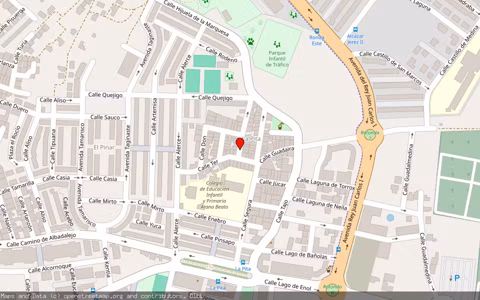 Mapa de Subasta Inmueble (Vivienda) en Jerez De La Frontera, Cádiz