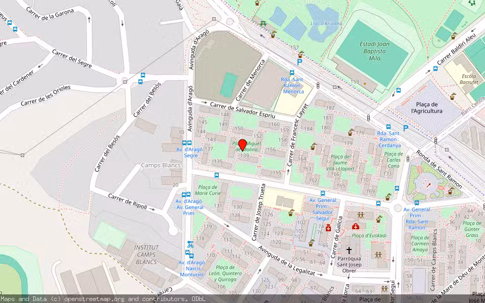 Mapa de Subasta Inmueble (Vivienda) en Sant Boi De Llobregat, Barcelona