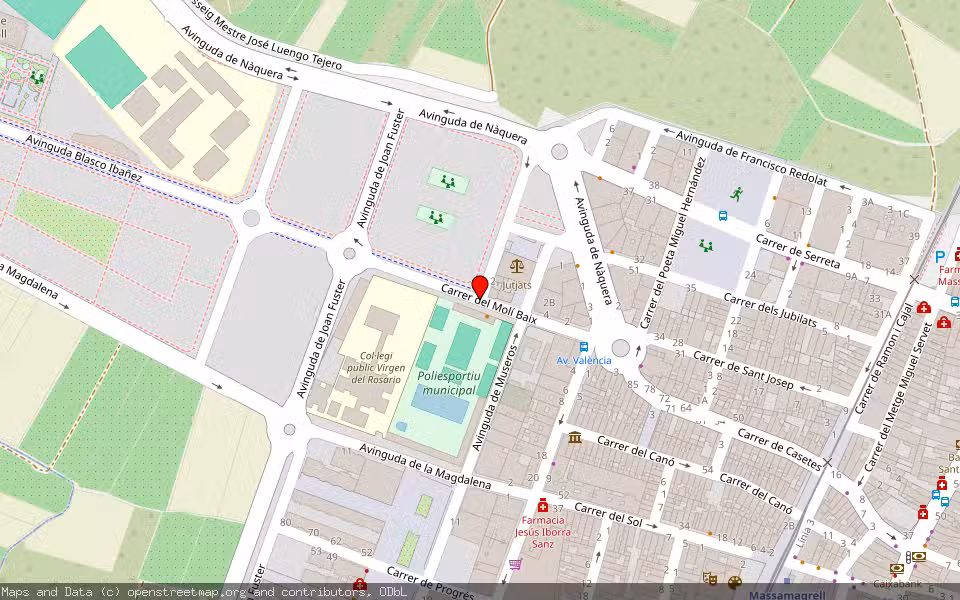 Mapa de Subasta Inmueble (Garaje) en Massamagrell, Valencia/València