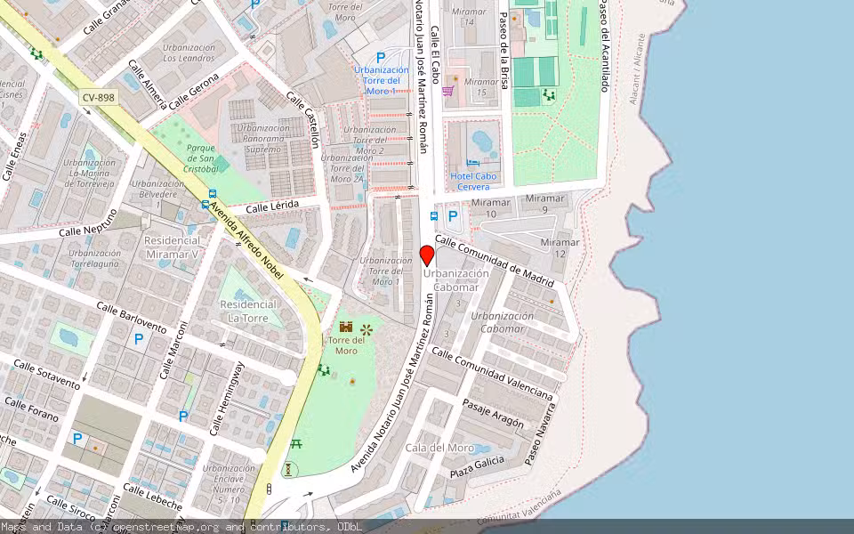 Mapa de Subasta Inmueble (Garaje) en Torrevieja, Alicante/Alacant