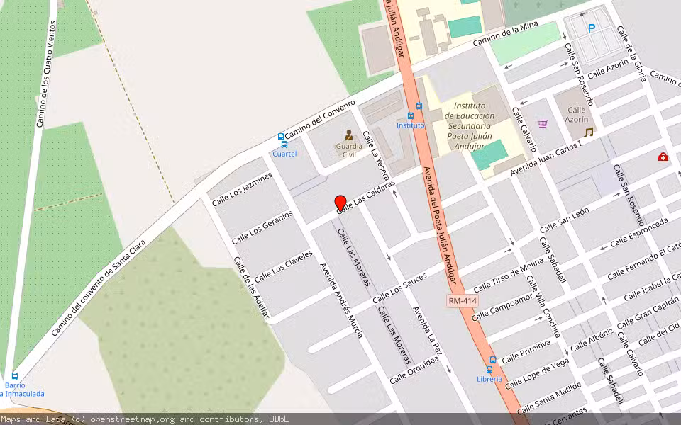 Mapa de Subasta Inmueble (Vivienda) en Santomera, Murcia