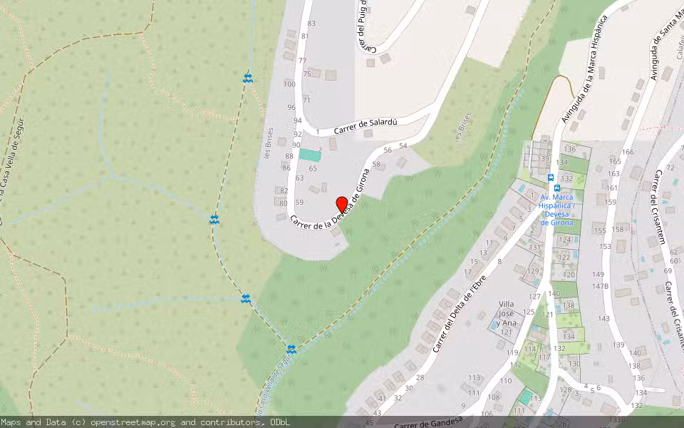 Mapa de Subasta Inmueble (Vivienda) en Calafell, Tarragona