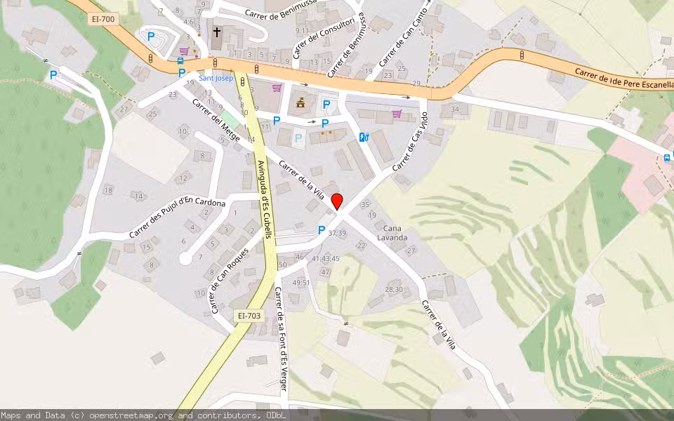 Mapa de Subasta Inmueble (Vivienda) en Sant Josep De Sa Talaia, Illes Balears