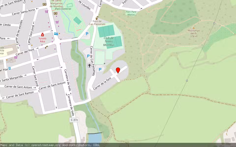 Mapa de Subasta Inmueble (Solar) en Santa Margarida De Montbuií, Barcelona