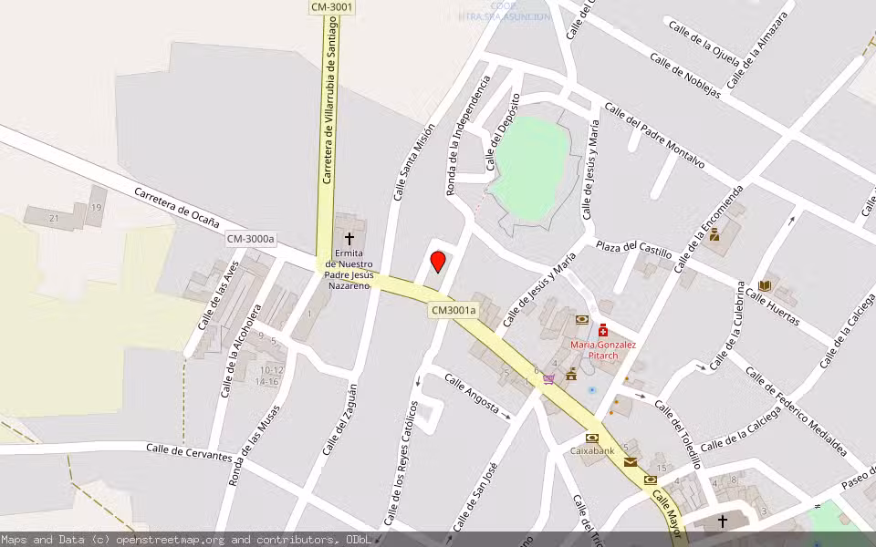 Mapa de Subasta Inmueble (Local comercial) en Villatobas, Toledo