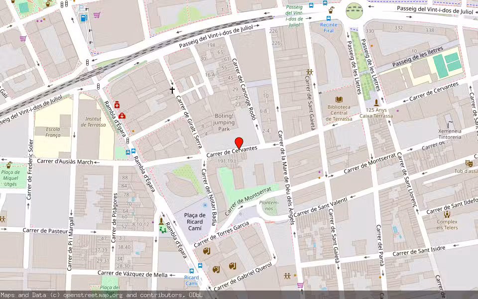 Mapa de Subasta Inmueble (Vivienda) en Terrassa, Barcelona