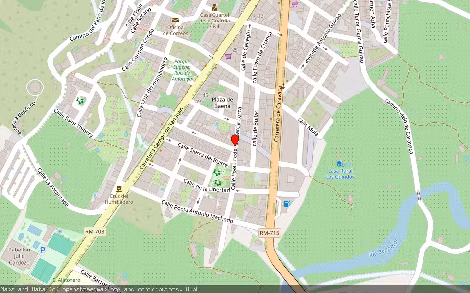 Mapa de Subasta Inmueble (Local comercial) en Moratalla, Murcia