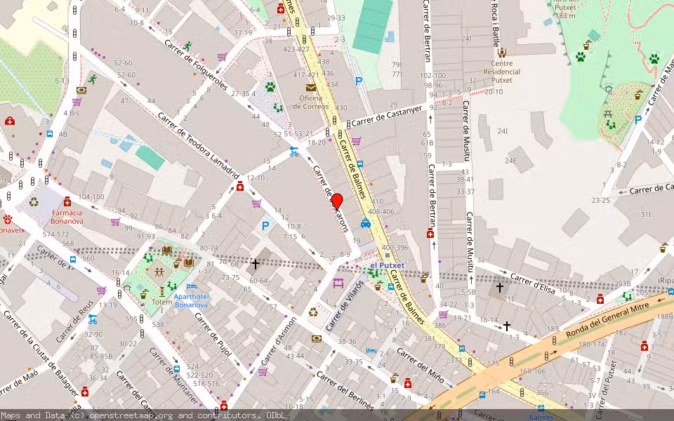 Mapa de Subasta Inmueble (Vivienda) en Barcelona