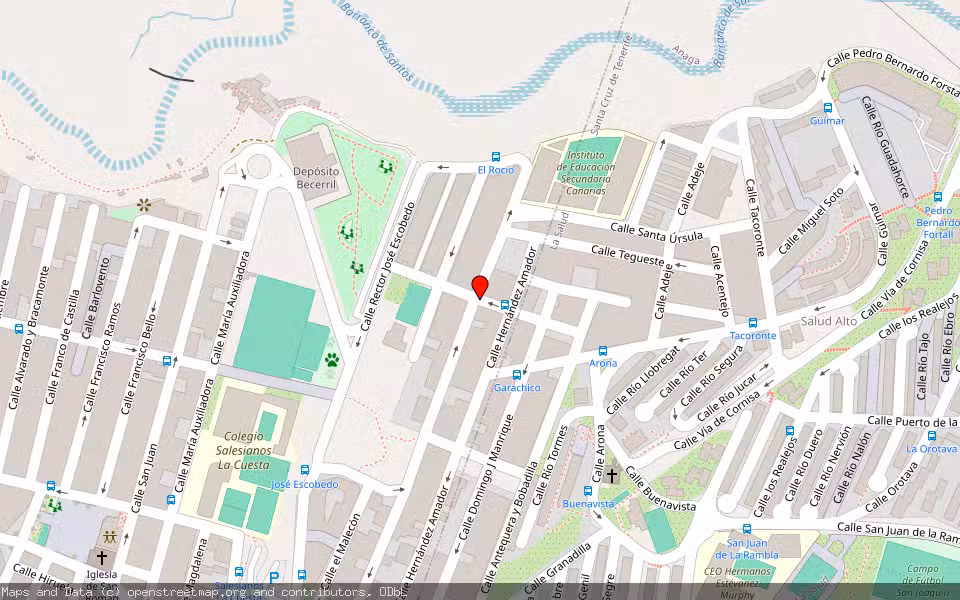 Mapa de Subasta Inmueble (Garaje) en Santa Cruz De Tenerife