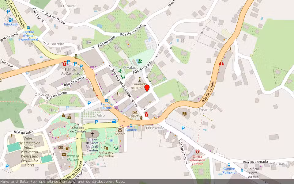 Mapa de Subasta Inmueble (Local comercial) en Cambre, A Coruña