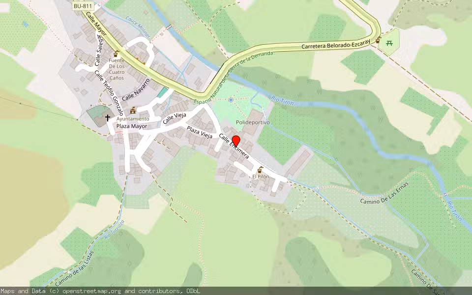 Mapa de Subasta Inmueble (Vivienda) en Fresneda De La Sierra Tirón, Burgos