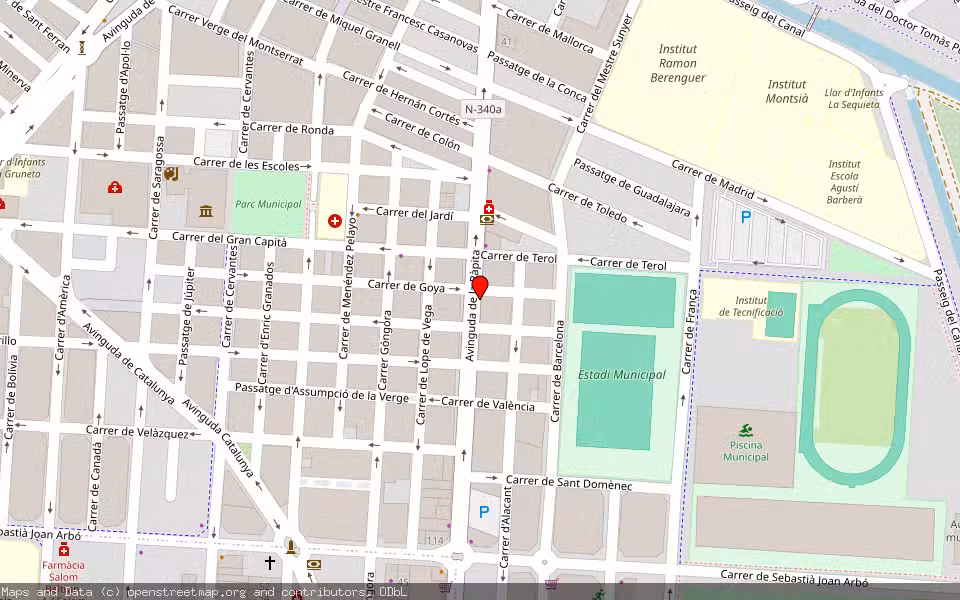 Mapa de Subasta Inmueble (Vivienda) en Amposta, Tarragona