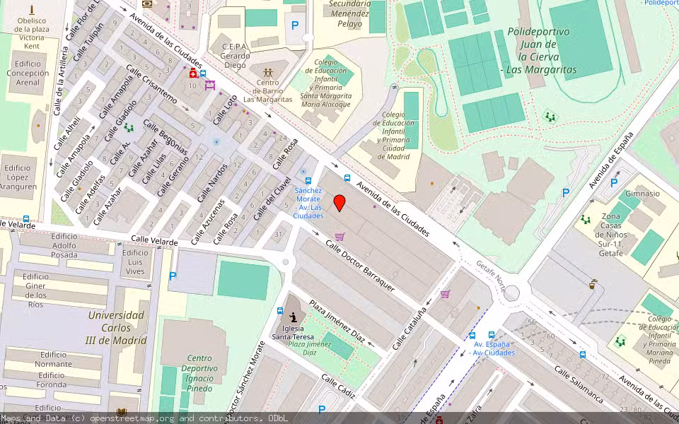 Mapa de Subasta Inmueble (Vivienda) en Getafe, Madrid