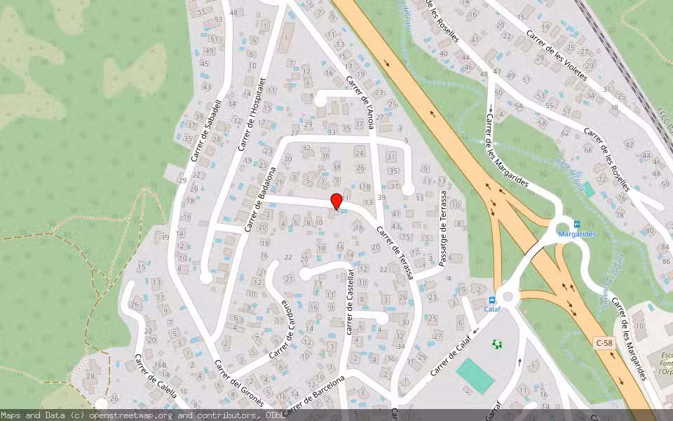 Mapa de Subasta Inmueble (Vivienda) en Terrassa, Barcelona